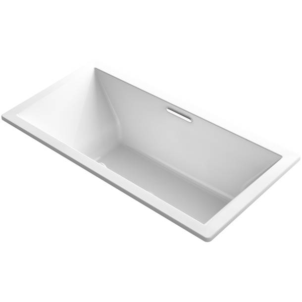 K1121L0 Kohler Underscore 60" x 30" Drop In Soaking Acrylic Bathtub & Reviews Wayfair